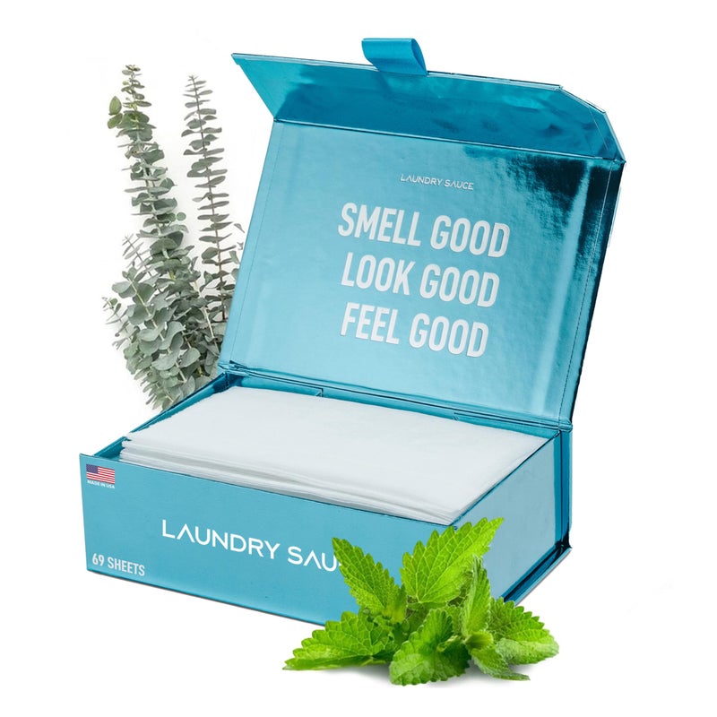 Laundry Sauce - Laundry Dryer Sheets (Indonesian Patchouli), Luxury Fragrance, Contains Essential Oils, Softens Fabric, Removes Static Cling, Eco-Friendly Packaging, Travel Friendly, 69 Count - Image 1
